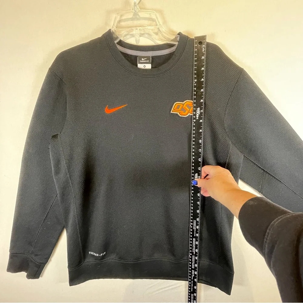 Nike Therma-Fit OSU Sweatshirt Black Crewneck Oklahoma State Size M